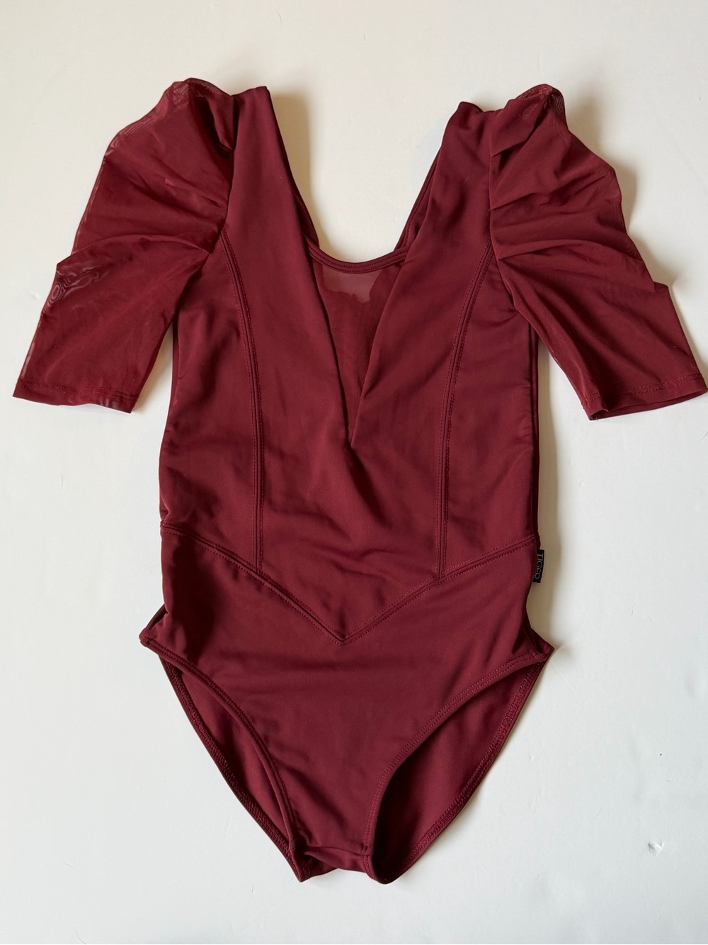 Tiger Friday AXXS burgundy leotard